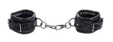 Sportsheets Velvet Noir Adjustable Faux Leather Handcuffs - SS37001