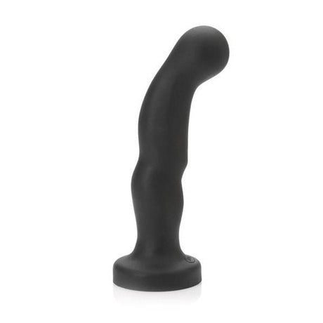 Tantus P-Spot Silicone Dildo - 1.7in Width, 7+in Length - TS1117BK