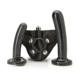 Tantus Bend Over Intermediate Silicone Strap-On Kit — Black - TS902BK