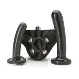 Tantus Bend Over Intermediate Silicone Strap-On Kit — Black - TS902BK