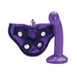Tantus Sport Harness Kit — Midnight Purple Silicone Dildo & Velvet Harness - TS907MP