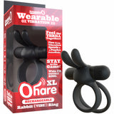 Screaming O Ohare XL Rechargeable Vibrator Ring — Black - SO-RHARXL-BL