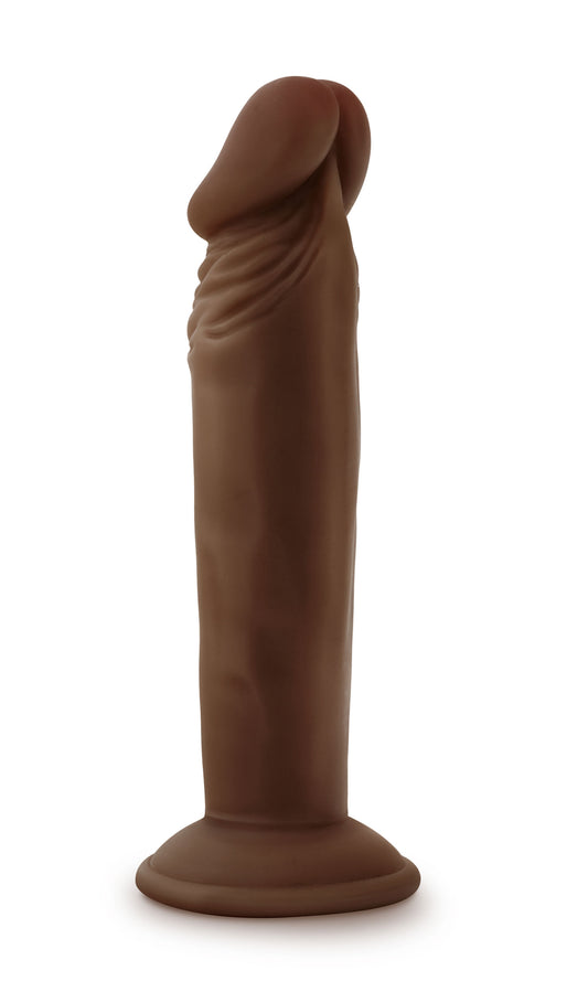 Blush Dr. Skin Plus Posable Dildo — 6 Inch, Chocolate - BL-14926