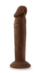 Blush Dr. Skin Plus Posable Dildo — 6 Inch, Chocolate - BL-14926
