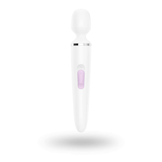 Satisfyer Wand-er Woman Massager, White/Chrome - J2018-47-2
