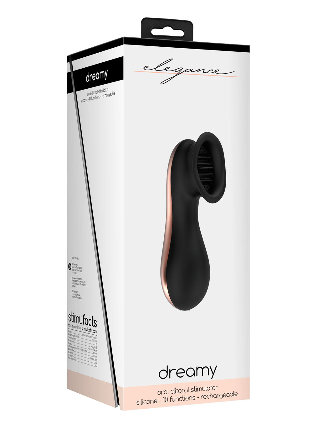 Oral Clitoral Stimulator - Dreamy - Black by Shots