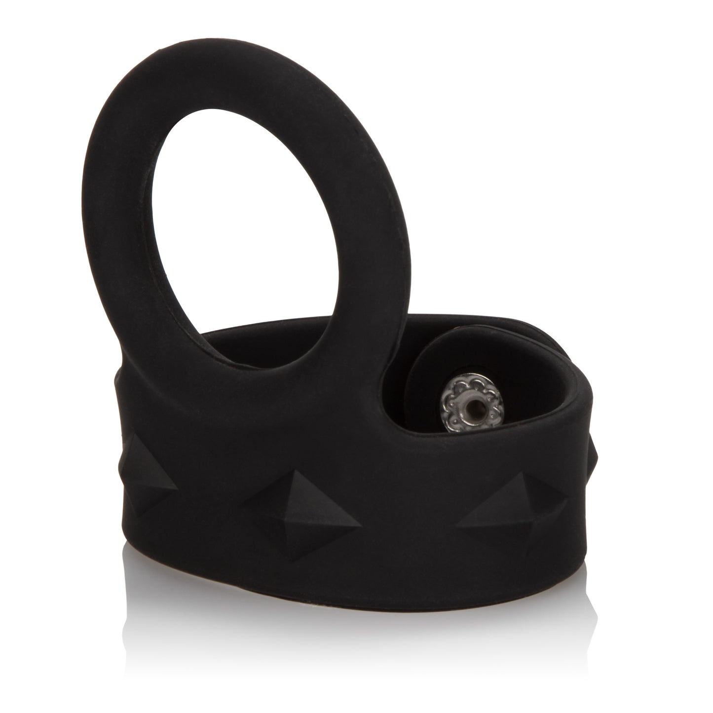 Silicone Tri-Snap Scrotum Support Ring - Medium by CalExotics