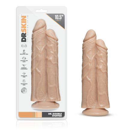 Dr. Skin - Double Trouble - Double Shaft Dildo - Vanilla by Blush