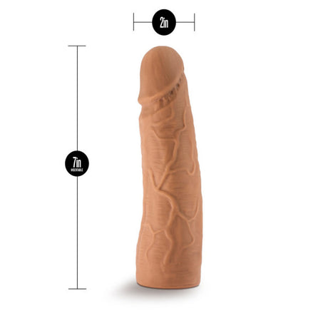 Blush Lock On 7 Inch Realistic Dildo — Mocha - BL-51377