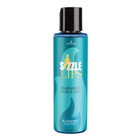 Sensuva Sizzle Lips Blueberry Ice Pop Warming Edible Gel, 4.2 fl oz - SEN-VL428