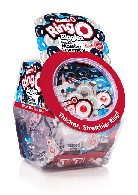 Screaming O Ringo Biggies — 36 Count Assorted SEBS Rings - BWL-RGB-110D