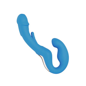 Honey Play Box Harmony Duo App-Controlled Strapless Strap-On — Blue - H-VS-22-949BLU