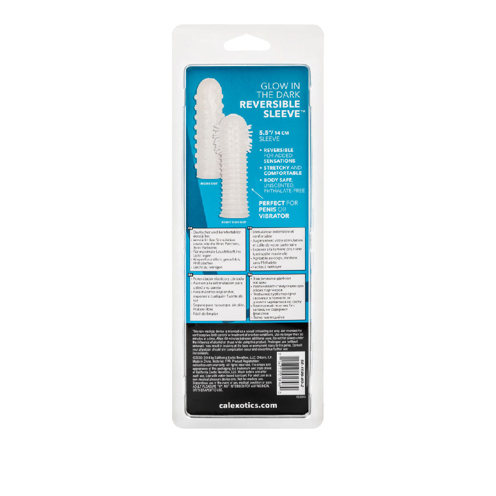CalExotics Glow-in-the-Dark Reversible Penis Sleeve - SE1599002