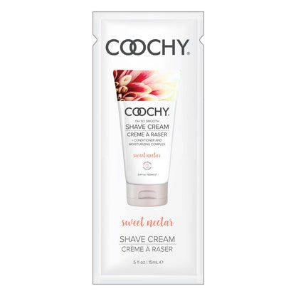 Coochy Shave Cream - Sweet Nectar - 15 ml Foils 24 Count Display by Classic Brands