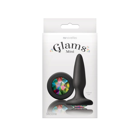 nsnovelties Glams Mini Rainbow Gem Butt Plug - NSN0510-79