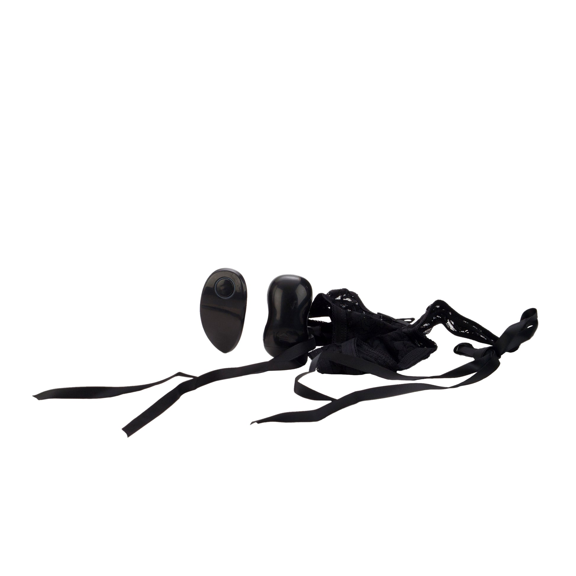 Remote Control 10-Function Little Black Panty - Thong by CalExotics