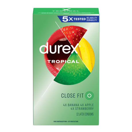 Paradise Marketing Durex Tropical Condoms 12 Pack - PM30277