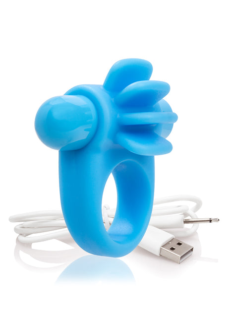 Screaming O Charged Skooch Silicone Cock Ring — Blue - ASK-BU-101E