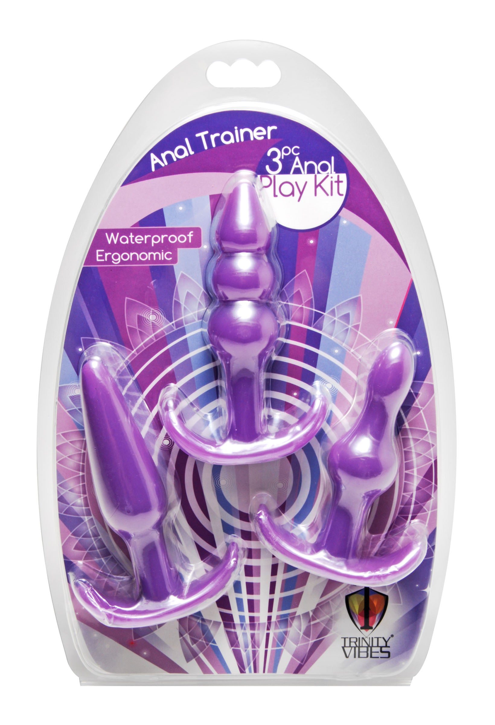 Anal Trainer 3 Piece Anal Play Kit - Purple by XR Brands