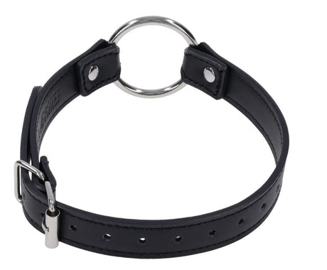 Sportsheets Shadow Convertible Cuffs — Black Faux Leather - SS10302