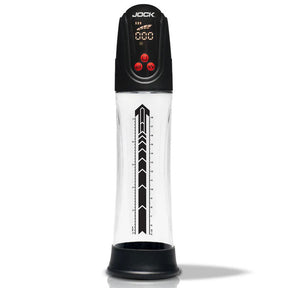 Curve Toys Power Up Digital Automatic Penis Pump - Clear - JOCK-CN1038