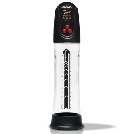 Curve Toys Power Up Digital Automatic Penis Pump - Clear - JOCK-CN1038