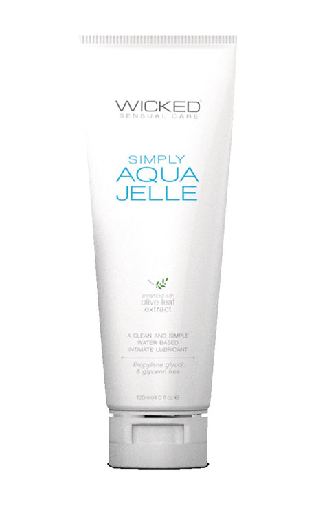 Wicked Sensual Care Simply Aqua Jelle Water-Based Lubricant, 4 fl oz - WS-91105