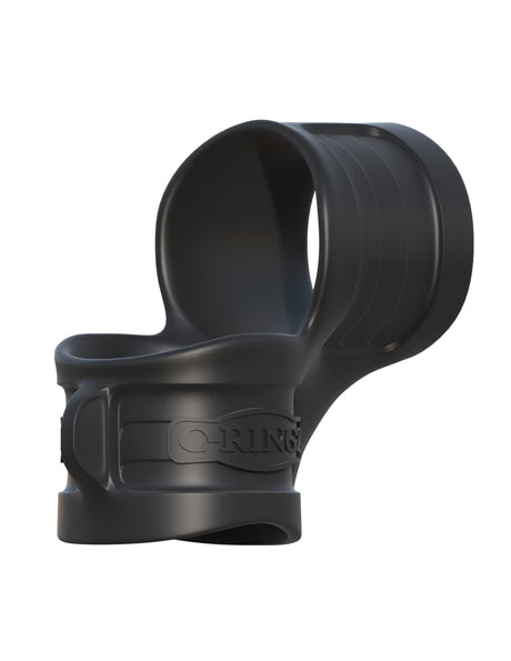 Fantasy C-Ring Mr Big Cock Ring and Ball Stretcher - Black by Pipedream