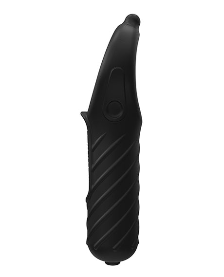 Bathmate Vibe Edge Glans Tickler Ring — Black, 10 Levels