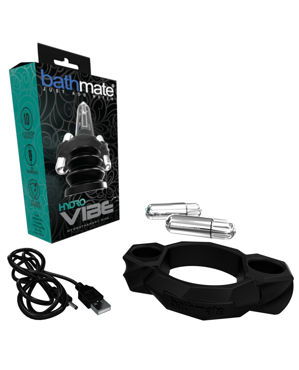 Bathmate Hydro Vibe Pump Vibrator - Black by Bathmate