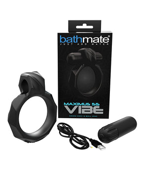 Bathmate Maximus Vibe 55 Cock Ring - Black by Bathmate