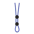 "Stay Hard - Silicone Double Loop Cock Ring - Blue BL-32092"