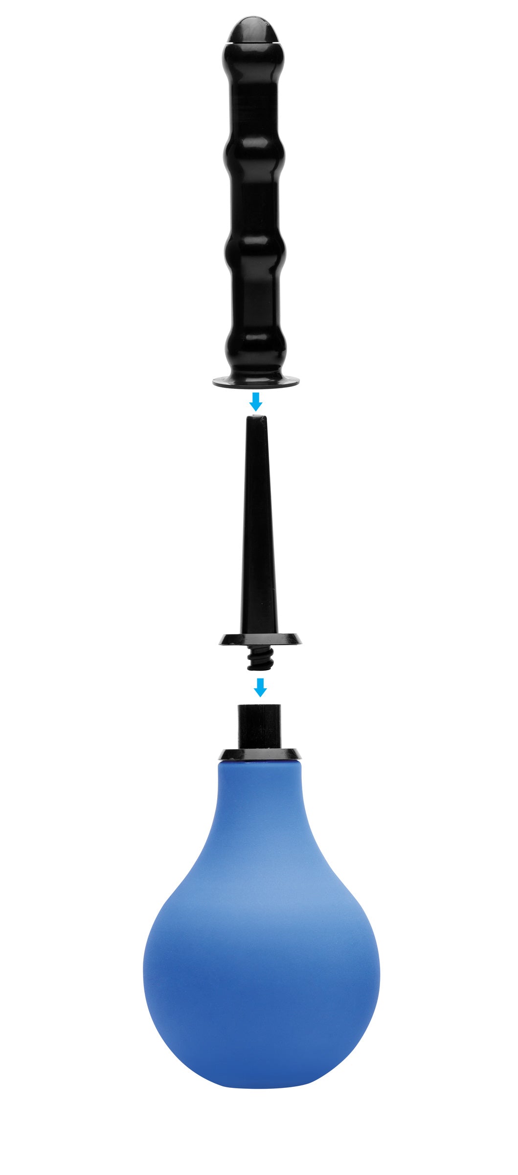 Premium One- Way Valve Anal Douche Set by XR Brands