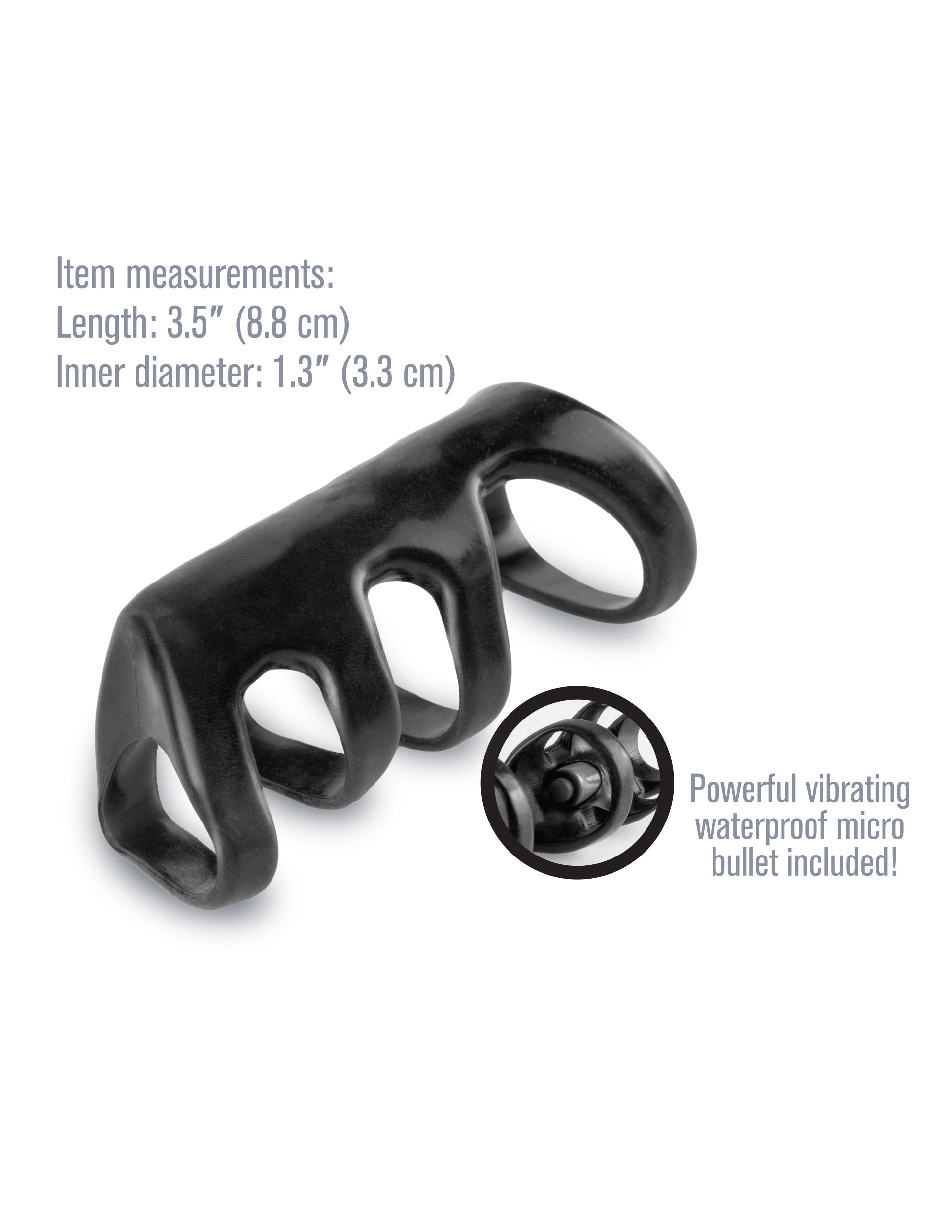 Fantasy X-Tensions Vibrating Power Cage - Black by Pipedream