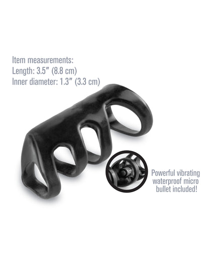 Fantasy X-Tensions Vibrating Power Cage - Black by Pipedream