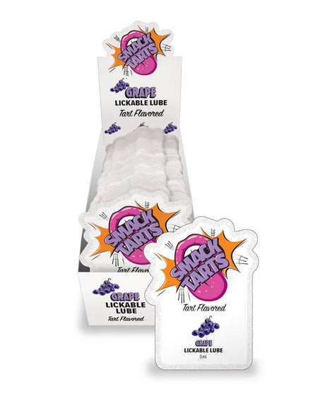 Little Genie Smack Tarts Sour Grape Lubricant Pouches — 36 × 3ml Display - LG-BT451PD