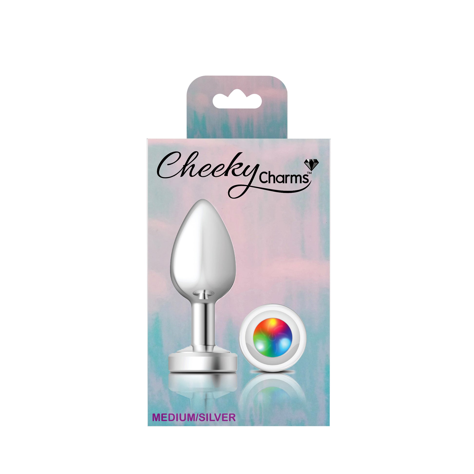 Light Up Silver Metal Plug - Medium by Viben
