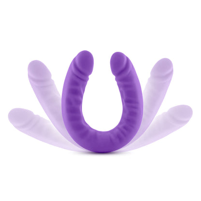 Ruse - 18 Inch Silicone Slim Double Dong - Purple