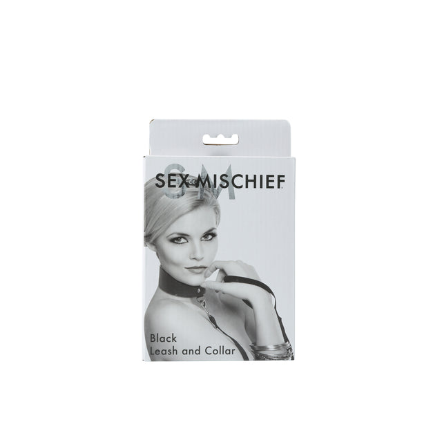 Sportsheets Sex and Mischief Leash and Collar — Black - SS100-50