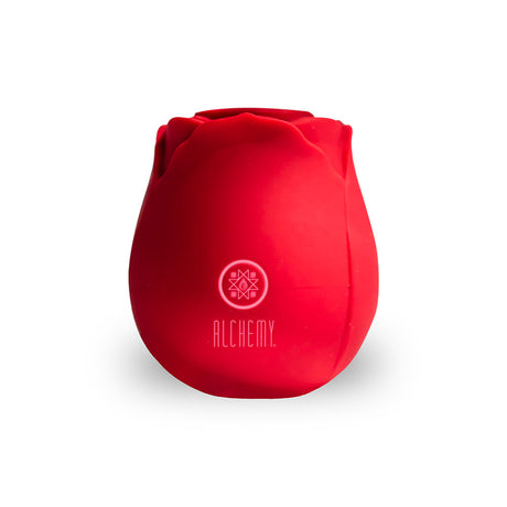 Alchemy Rosebud Air-Pulse Clitoral Massager — Red - AM-537040P