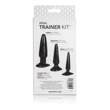 CalExotics Anal Trainer Kit — 3 PVC Tapered Plugs (S/M/L) - SE0410003