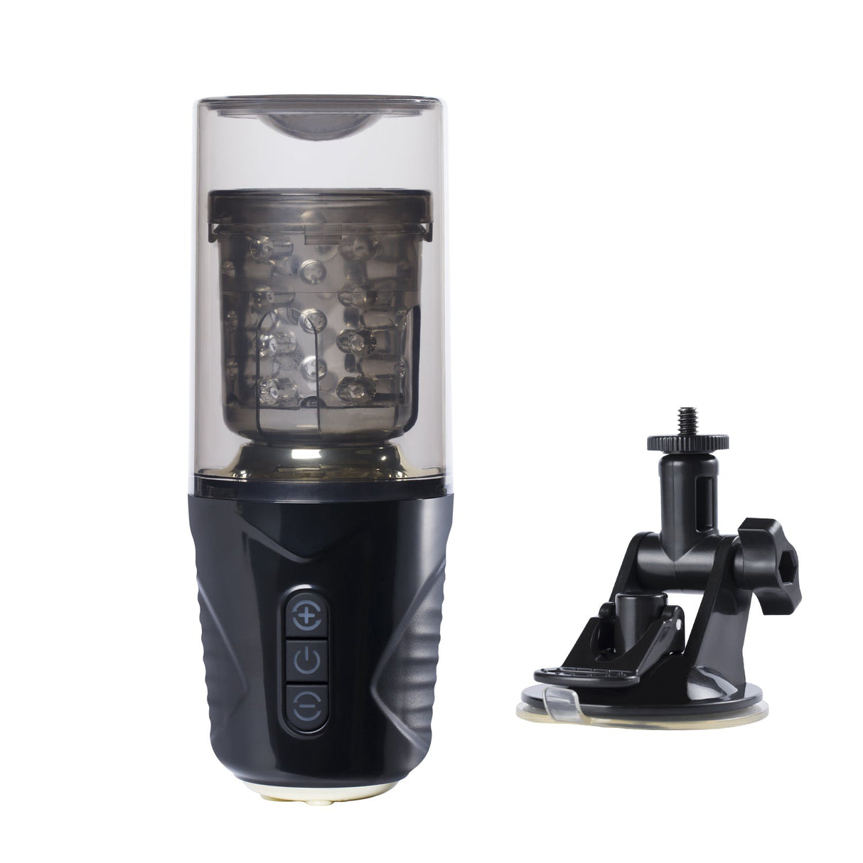 Honey Play Box Gale Rotating & Thrusting Male Masturbator — Black - H-AC-22-763BL