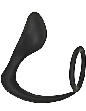 Nasstoys Commander Prostate Pleaser Silicone Cockring - Black - NW2944