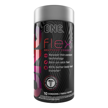 Paradise Marketing One Flex Graphene Condoms — 10 Count - PM1131010