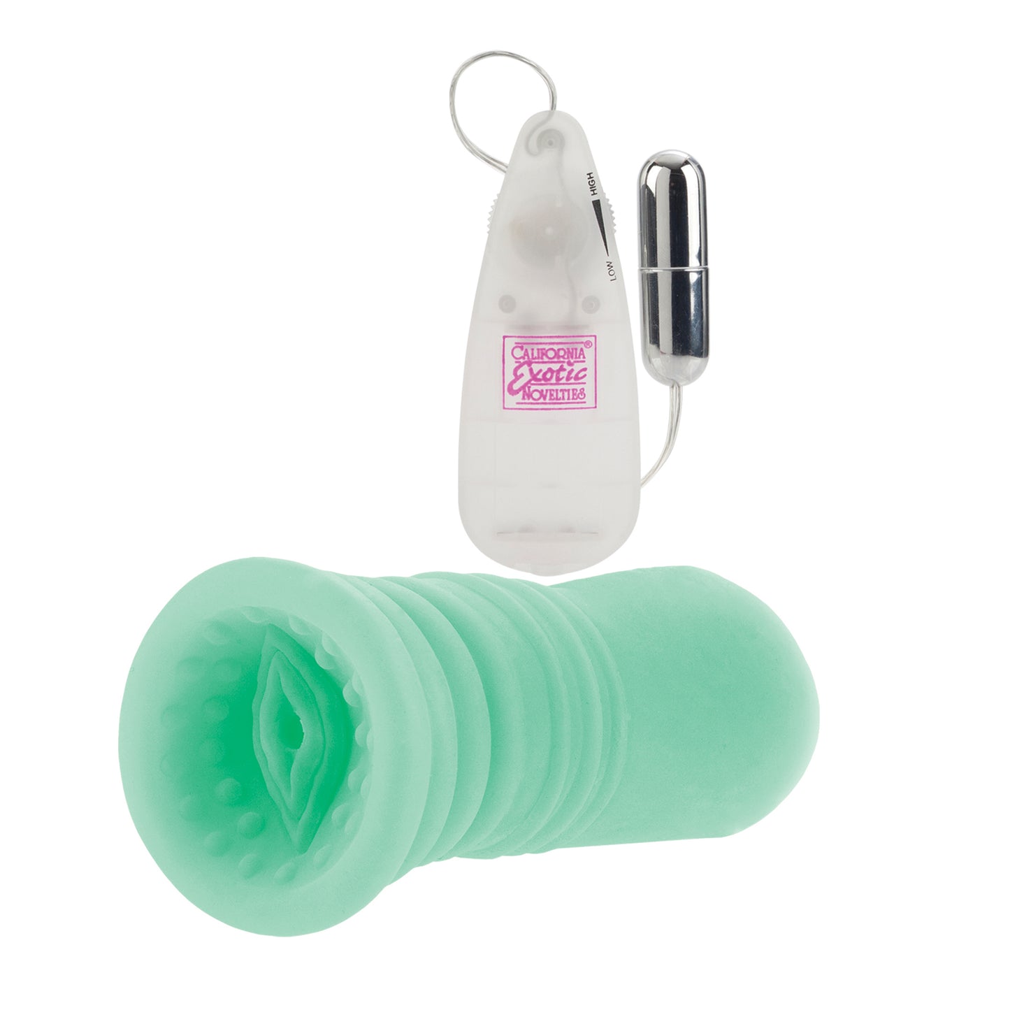 Sue Johanson Glow-in-the-Dark Vibrating Super Head Honcho - White by CalExotics