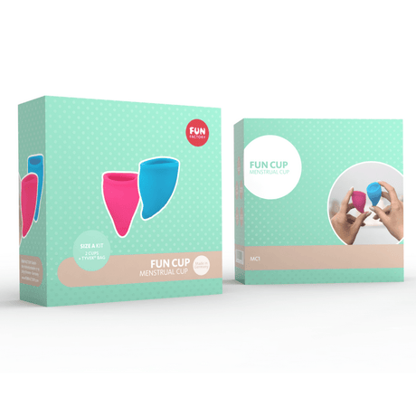 Fun Factory Fun Cup A Menstrual Cup - 2-Pack with Antimicrobial Bag - FN905