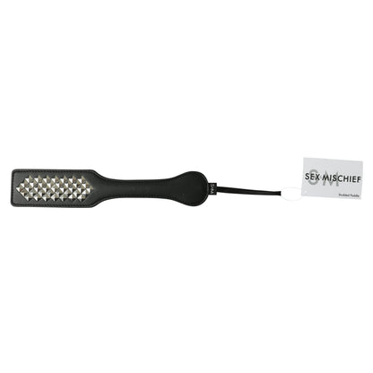 Sex and Mischief Studded Paddle - Black by Sportsheets