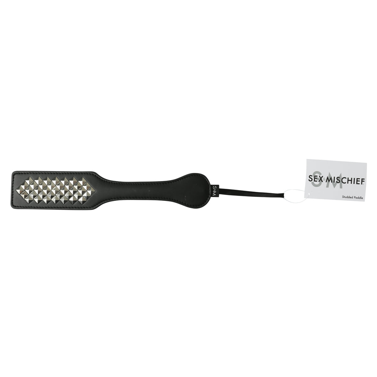 "Sex and Mischief Studded Paddle - Black SS099-04"