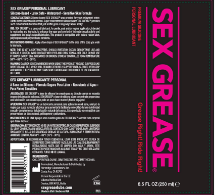 Sex Grease Silicone Based 8.5 Oz