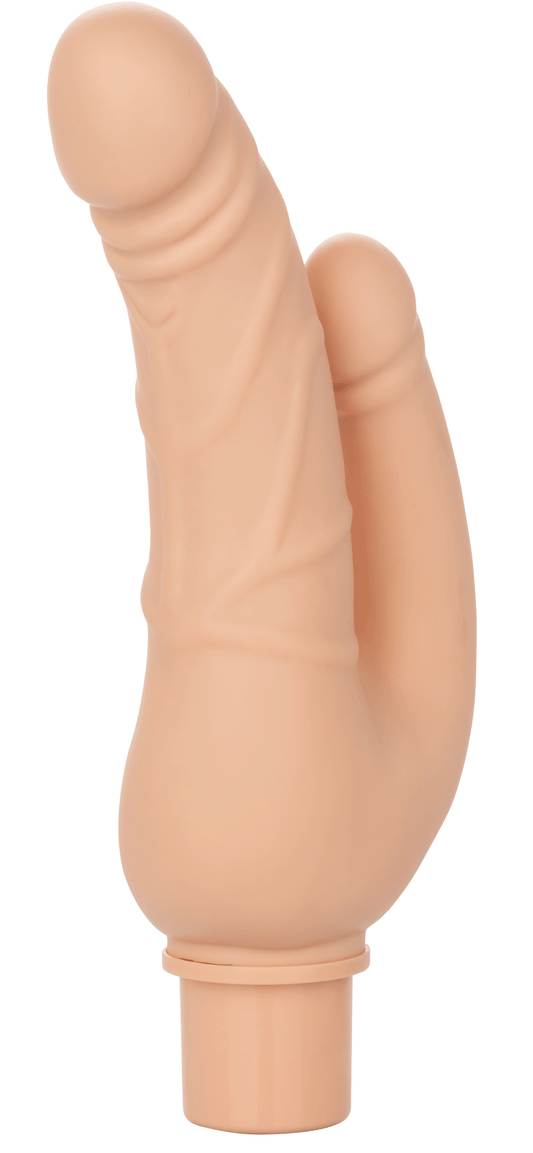 CalExotics Power Stud Over & Under Dual Rechargeable Vibrator, Ivory - SE0842453